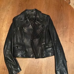 Proenza Schouler motorcycle biker leather lamb jacket